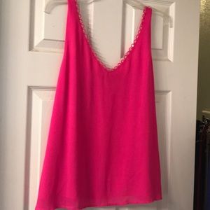 Hot Pink Flowy Boutique Cami